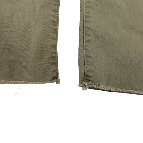 Mother The Shaker Prep Fray Killing Time Green-Red Pants - Picture 9 of 15